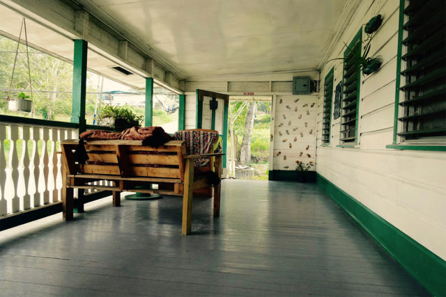 Old House Hostel | Front Entry Terrace - San Ignacio, Belize