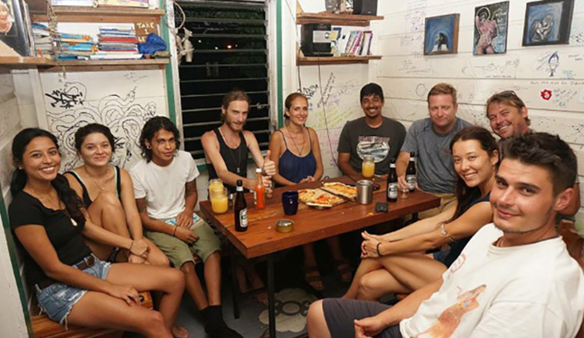 common area people the old house hostel belize